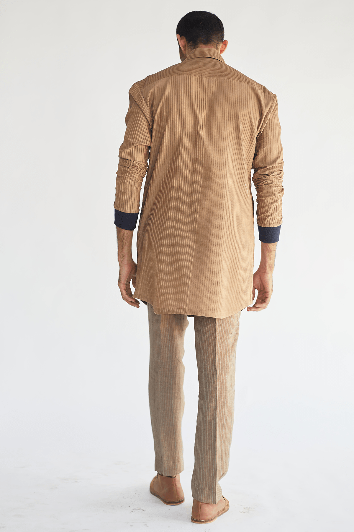 Beige Layered Short Kurta - Kunal Anil Tanna