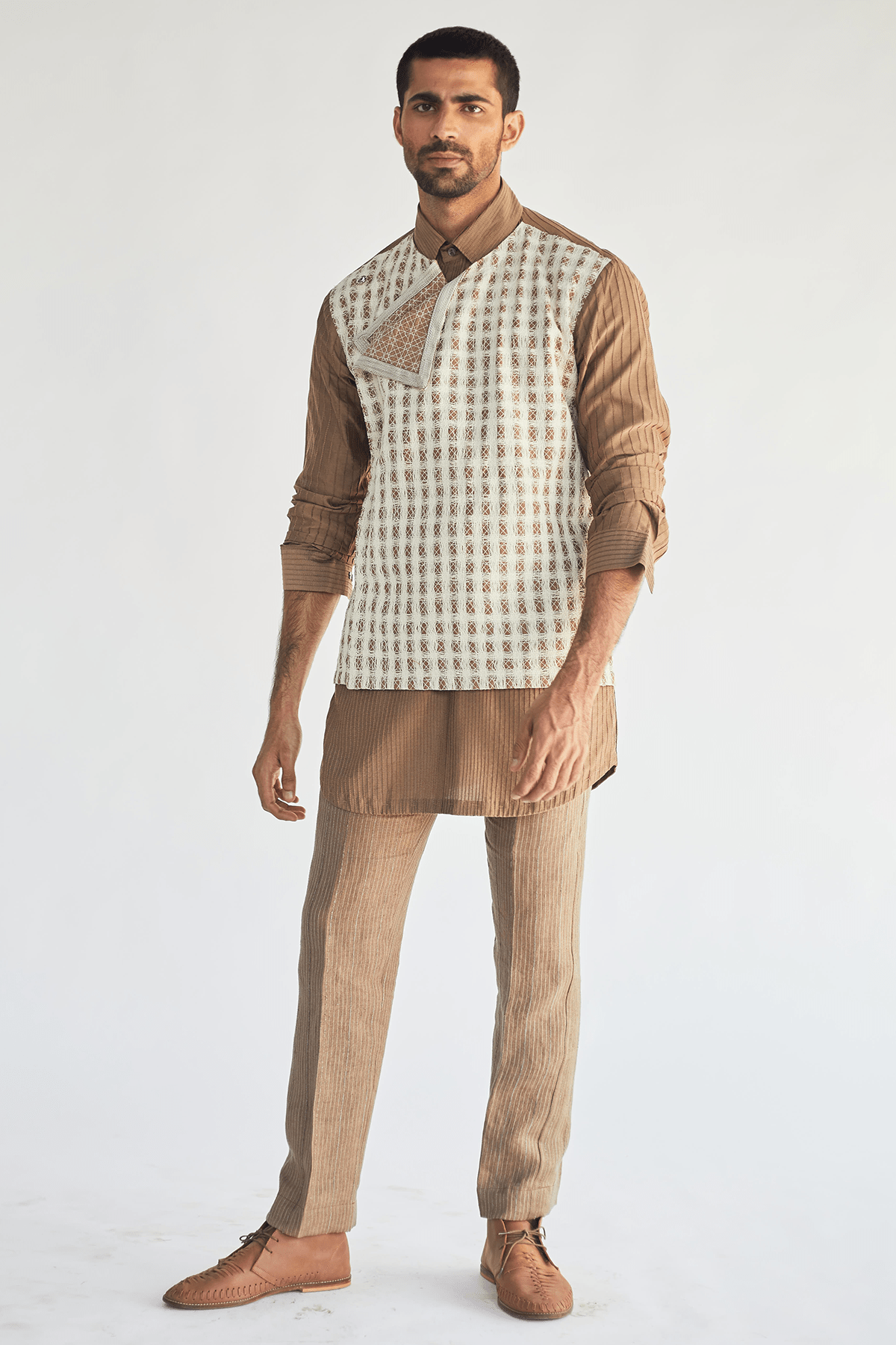 Crochet Waist Jacket - Kunal Anil Tanna