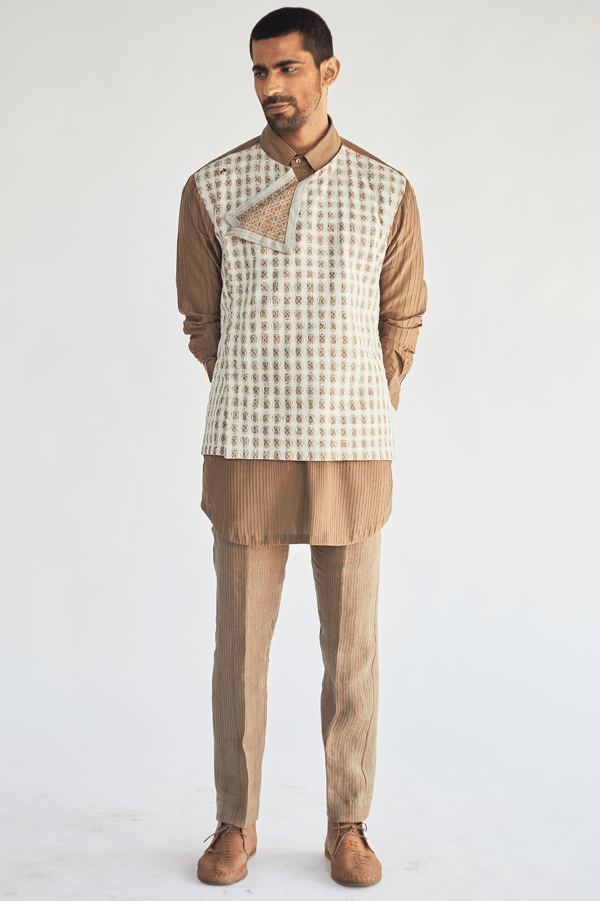 Crochet Waist Jacket - Kunal Anil Tanna