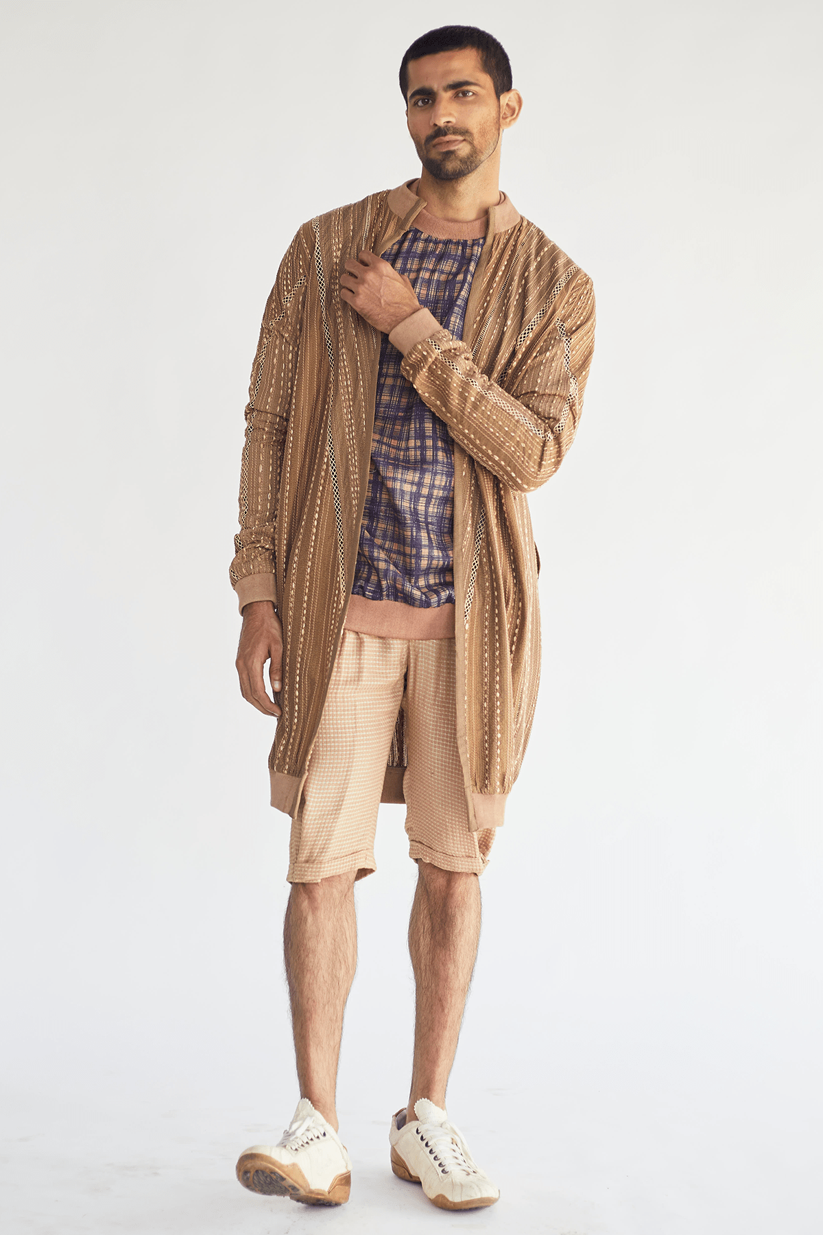 Hand Stitch Textured Jacket - Kunal Anil Tanna