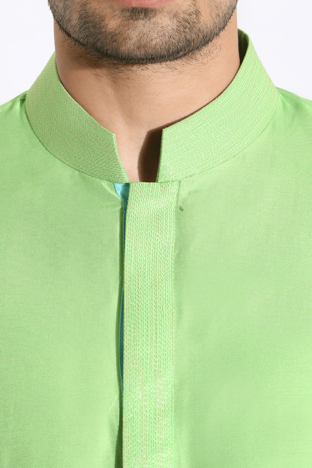 Bright green bandi, Green kurta,off-white aligarhi - Kunal Anil Tanna